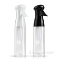 bottiglie di pompa spray continua di plastica per cura dei capelli